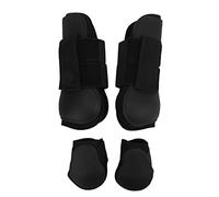 WGFOIP Stivali da Cavallo con Imbottitura Interna Ammortizzante | Materiale PU durevole, installazione semplice, copertura protettiva, supporta tutte e quattro le gambe