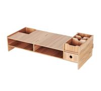WGFOIP Supporto per Laptop in Legno Rialzo per Monitor di Grande capacità Design Moderno Proteggi gli Occhi della Colonna Vertebrale Cervicale per la Scrivania da Ufficio TV in