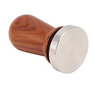 WGFOIP Tamper di caffè con Manico in Legno, Strumento di Pressione del caffè in Acciaio Inossidabile con Base Piatta per il Tampone Dell' Uniforme (58 mm)