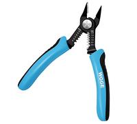 WGGE Pinze a filo di precisione con spelatura supplementare, pinze da taglio, tronchesi diagonali maneggevoli e sottili, tagliafili ultra affilati, spellafili 10-20AWG (15,2 cm)
