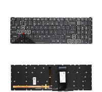 WGGYGMD Tastiera retroilluminata per Laptop Russa statunitense per Acer per Nitro 5 AN515-54 43 44 AN517-51 52 54 51 N18C3 N18C4(US White RGB Light)