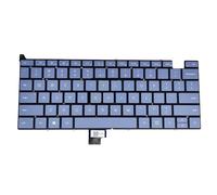 WGGYGMD Tastiere Inglesi Americane per Microsoft per Surface per Laptop per Go 1943 12.4 QWERTY Computer Power Keycap 9Z.NJ0PQ.201(Blue No Power)