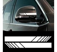 WGHNBNB Adesivo per specchietto retrovisore Auto,Compatibile con Audi B6 B7 D3 D4 D5 D6 A6 S4 8K A5 8T Q2 Q3 Q5 8R S Line, ricambi Auto,White