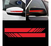 WGHNBNB Adesivo per specchietto retrovisore Auto,Compatibile con Audi B6 B7 D3 D4 D5 D6 A6 S4 8K A5 8T Q2 Q3 Q5 8R S Line, ricambi Auto,Red