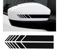 WGHNBNB Adesivo per specchietto retrovisore Auto,Compatibile con Audi B98 S4 A5 F5 RS5 D5 Q2 Q5 Q7 SQ5 SQ7 TTRS, ricambi Auto,Black