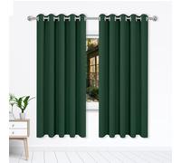 WGLF SUN Tende per Interni Oscuranti 147 x 201 cm Isolanti Termiche Protezione Della Privacy Isolanti Tende Camera da Letto per Il Soggiorno e La Camera, Verde Scuro