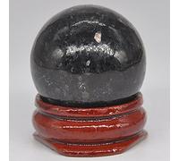 WGPHD Salute e Famiglia 30mm Rotondo Pietra preziosa Palla Minerale Naturale guarigione Cristalli e Pietre Sfera Wicca Chakra Massaggio Globo Decorazione Trinket con Supporto (Color : Nuumite)
