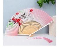 WGQDQDBY Ventaglio Pieghevole Tradizionale Cinese - Regalo Ventaglio Classico per Danza Estiva per Donne-Pink1