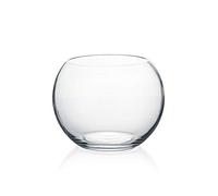 WGV Vaso in vetro, diametro 15,2 cm, altezza 12,7 cm, larghezza aperta 9,1 cm, vaso trasparente a bolle, contenitore per piante, ciotola per pesci per matrimoni, feste, decorazioni per casa e ufficio,