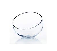 WGVI Glass Vase Vaso in Vetro, 1 Pezzo, Slant Bowl 8" H