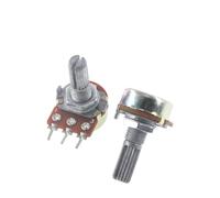 WH148 B1K B2K B5K B10K- B100K B500K Amplificatore a 3 pin con albero da 20 mm, doppio potenziometro stereo 1K 2K 5K 10K- 100K 1M 10 pezzi(20K Ohm)