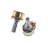 WH148 B1K B2K B5K B10K B20K B50K B100K B500K Potenziometro stereo doppio da 20 mm a 6 pin 1K 2K 5K 10K 50K 100K 500K 5 pezzi(5K)
