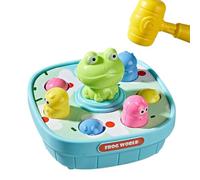 Whack Hammer Toy - Gioco da gioco per bambini con cartoni animati in ABS da 17 pezzi, attività interattiva di coordinazione occhio-mano, giocattolo di apprendimento colorato | durevole per
