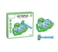Whack Mole Game, Pound-A-Mole Toy, Octopus Shape Playset, Hand-Eye Coordination Builder, Durable Interactive Design, Ideal for Kids, Boys, Girls, Travel, School, Home Playtime, Green/Blue/Pink