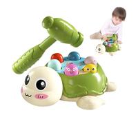 Whack Mole Game, Turtle Hammering And Pounding Toys, Developmental Learning Toy, Interactive Educational Games, Colorful, Ideal for Preschool Childhood Play, 19.5x16x6.9cm