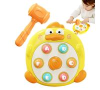 Whack Mole Spiel,Whack Mole Spielspielzeug - Interaktives Hämmerspielzeug mit Cartoon-Ente und Hammer,Frühes Entwicklungsspielzeug, Lernspielzeug, Klopfspielzeug für Kinder Ab 3 Jahren