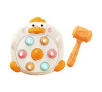 Whack Mole Toy Hammer Game - Fine Motor Skill Learning Early Developmental | Cartoon Duck Interactive Hammering & Pounding Toys With Hammer For Little , Kids, Boys, Girls Ages 3 4 5 6 7 8, Fun