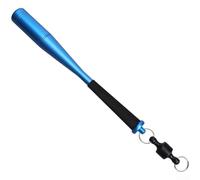 Whacker per pesci in lega di alluminio con testa rotonda e fibbia magnetica, manico in EVA, per un colpo di pesce umano e potente (blu)