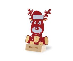 Whadda Kit di programmazione preassemblato, scheda XL, la renna Rudolph, con supporto, kit STEM educativo e creativo