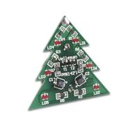Whadda Kit saldatura, fai da te, albero di Natale SMD, mini gadget natalizio con LED lampeggianti