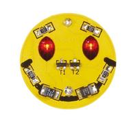 Whadda Kit saldatura fai da te SMD happy face, minigadget, 2 led, ideale per introduzione alla tecnologia smd, giallo