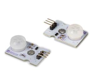 Whadda Sensore di movimento Micro PIR, modulo, 3,3-5 VDC, portata di rilevamento 4 m, angolo di rilevamento 100°, 2 pezzi, bianco