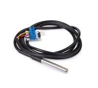 Whadda Sensore di temperatura, range di temperatura da -55°C a 125°C, 9-12 bit, compatibile con Arduino, con adattatore, nero