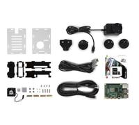 Whadda Starter kit Raspberry Pi 4 (4 GB) con custodia di raffreddamento, set completo per progetti Raspberry Pi 4 con MicroSD da 32 GB, Gigabit Ethernet, HDMI 4K, Bluetooth 5.0 e supporto PoE, impara