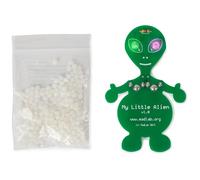 Whadda Kit saldatura, fai da te, kit elettronico Madlab, My Little Alien, occhi led rgb, educativo e divertente