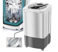 WhAeoy Asciugatrice Portatile, Asciugatrice Centrifuga, Cilindro Interno in Acciaio Inossidabile + Luce Blu + Risparmio Energetico + Funzionamento Conveniente, per Vestiti da Campeggio,A