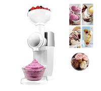WhAeoy Macchina per Gelato alla Frutta Congelata, Facile da Pulire + Coperchio A Chiusura Facile, Macchina Elettrica Completamente Automatica per Gelato E Sorbetto di Ghiaccio,B