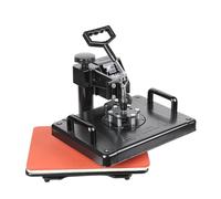 WhAeoy Macchina per Pressa Caldo 30X38cm, Pressa Caldo Multifunzione, Macchina per Pressa Caldo Girevole 360 Gradi, Macchina per Pressa Caldo Multifunzione per Magliette Cappelli Tazze,Black