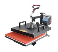 WhAeoy Macchina per Pressa Caldo 38x38Cm, Macchina per Trasferimento Termico per Stampa Magliette Swing Away, Macchina per Trasferimento Termico Sublimazione Digitale Multifunzionale,Black