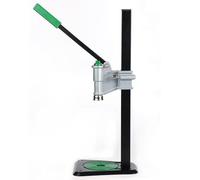 WhAeoy Macchina per Tappi Manuale, Tappatrice Professionale per Bottiglie, Altezza Regolabile 100-500mm, Tappo Rotondo 26-29mm, Utensile per Tappi in Metallo Resistente,Green
