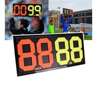 WhAeoy Tabellone per La Sostituzione dei Giocatori (84×38 Cm), Tabellone per La Sostituzione dei Giocatori nel Calcio, Display Bifacciale A 4 Cifre (da 00 A 99), Uso A Lungo Termine,84×38cm