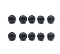 Whakano 4000 perline di legno rotonde colorate per fai da te, con foro, per fai da te, macramè, fatte a mano per Natale, compleanni, premi, 3 x 4 mm, nero
