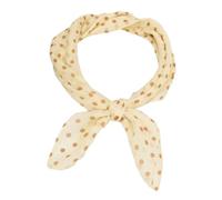 Whakano Elegante sciarpa di seta da donna, 65 x 65 cm, bandana, sciarpa quadrata, piccola e quadrata, idea regalo per donne e donne, beige., Taglia unica