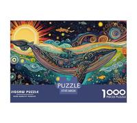 Whale 1000 Tessere Dreamy Style Puzzle Di Carta Divertimento Per Gioco Familiare Regalo Per Adulti E Bambini Da 14 Anni E Più 38x26cm/1000pcs