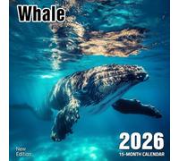 Whale 2026 Calendar: Ocean giants breaching and gliding across horizons