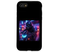 Whale Cyberpunk Rider Motociclista Synthwave Custodia per iPhone SE (2020) / 7/8