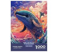 Whale Dance Colourful Art Jigsaw Puzzle Impossible 1000 Pezzi Decorazione Per La Casa. Rilassamento E Intelligence Per Adulti E Ragazzi Da 14 Anni 70x50cm/1000pcs