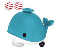 Whale Floating Ball, Electric Balancing Toy, Musical Cooling Fan, Flessibile Rolling Wheels, Sturdy and Portable ABS Material, Perfect for Cats, Kittens