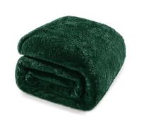 Whale Flotilla Coperta in Pile Calda in Microfibra, Copriletto per Divano, Coperta Super Morbida e Soffice in Peluche, 230 x 270 cm, Verde Scuro