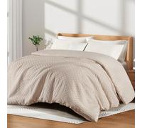 Whale Flotilla Piumino Reversibile 155 x 220 cm, Trapunta Caldo e Morbido in Microfibra per Letto Matrimoniale, Leggero e Traspirante per Tutte le Stagioni, Beige