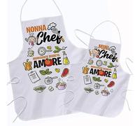 Whale Grembiuli da cucina Personalizzati -Nonna e Nipote - L'ingrediente segreto è l'amore- idea regalo festa dei nonni