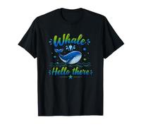 Whale Hello There - Divertente e Carina Arte della Vita Marina Maglietta
