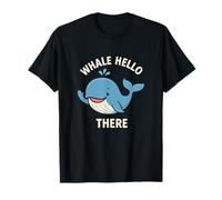 Whale Hello There Ocean Marine Life Dicendo Maglietta
