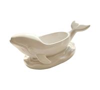 Whale Hobby Space Organizer, ciotola portaoggetti bianca | Supporto ad accesso aperto per connettori di perline, spilli, aiuto decorativo da scrivania