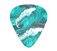 Whale in the Sea Confezione da 12 Plettri per Chitarra, Include calibri Sottile, Medio e Pesante 3 Misure per Plettri per Chitarra Elettrica Acustica