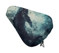 Whale in Water - Coprisedile per bicicletta, extra morbido e confortevole, protezione da pioggia e sole, resistente, antipolvere, per mountain bike da città